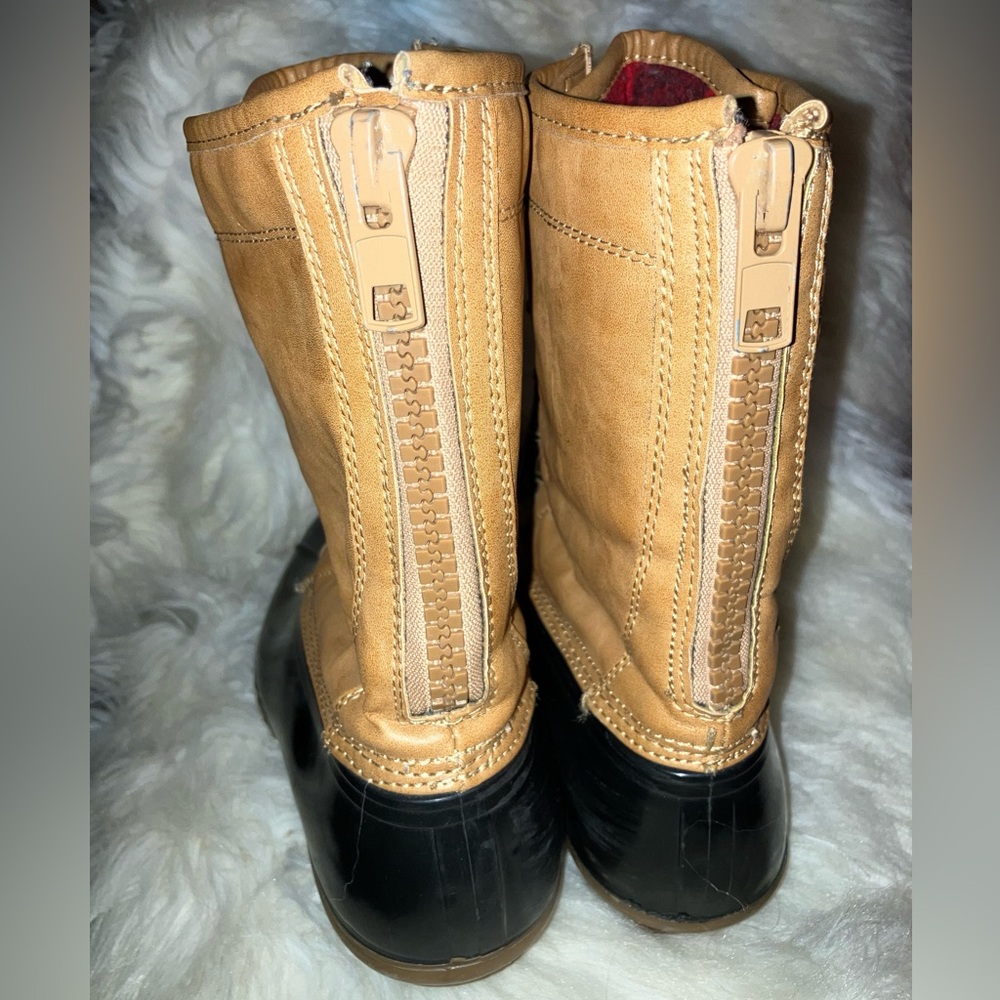 Madden Girl Navy Zip-Up Flurry Duck Boot - Picture 11 of 13